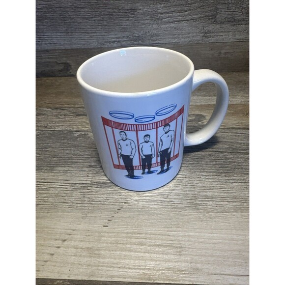 Lot of 2  STAR TREK 1989 & 2017 Mug Spock Kirk McCoy Kilncraft Heat Changing - Picture 4 of 12